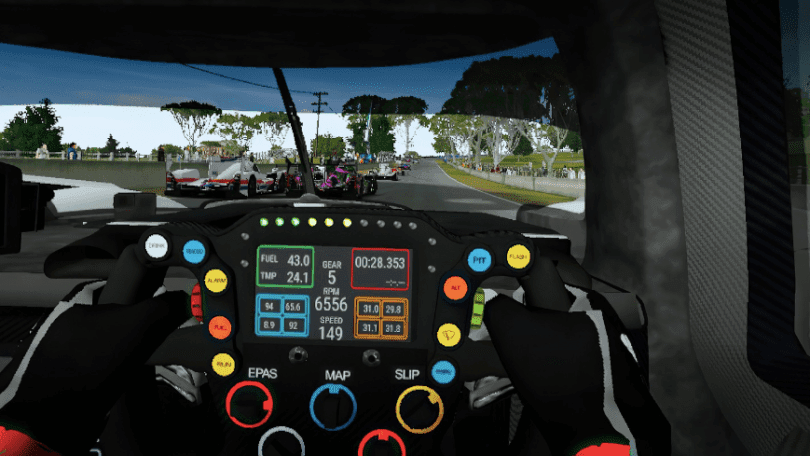 VR Racing Sim GRID Legends w Quest 2